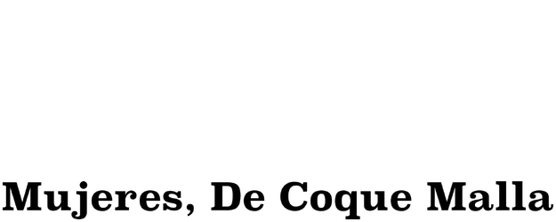Women, by Coque Malla logo