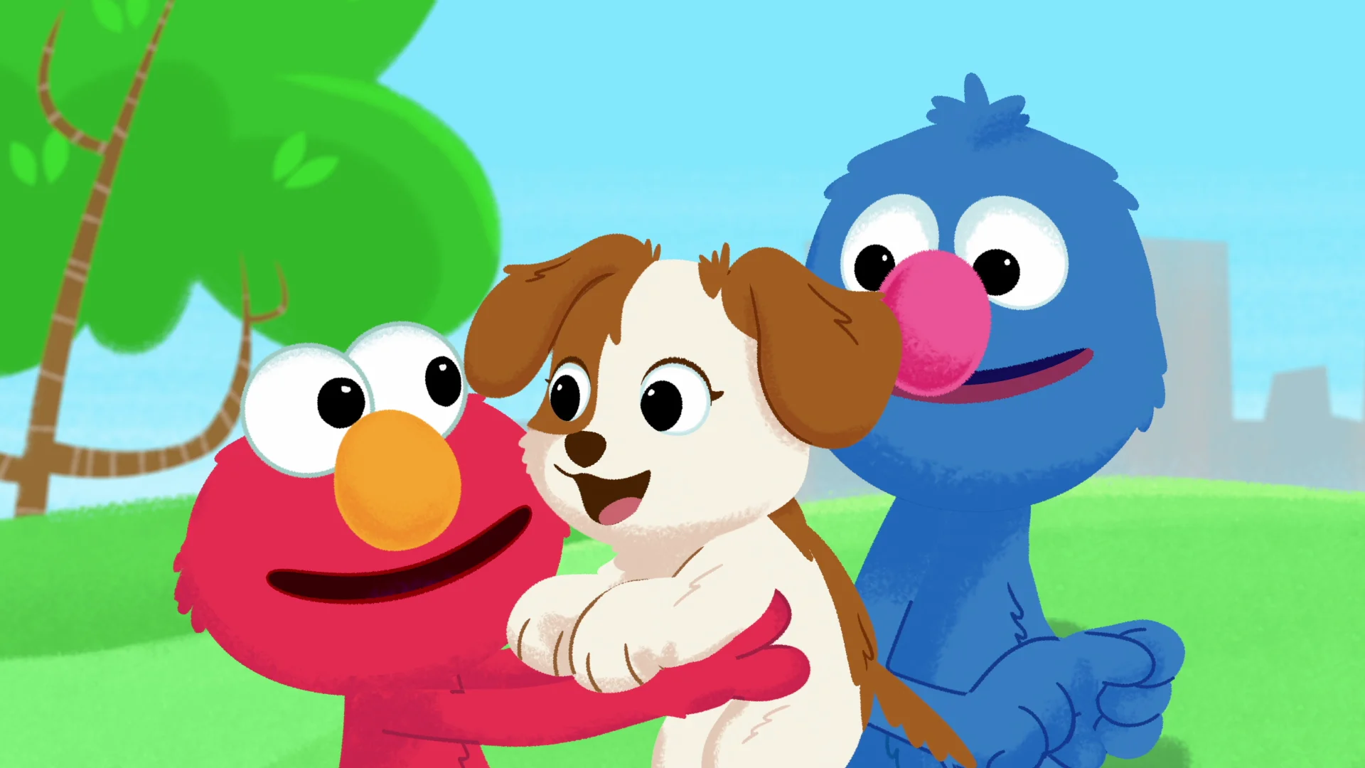 Furry Friends Forever: Elmo Gets a Puppy