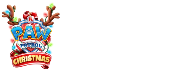 A Paw Patrol Christmas logo